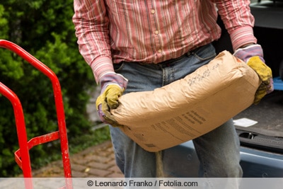 Mutterboden im Sack