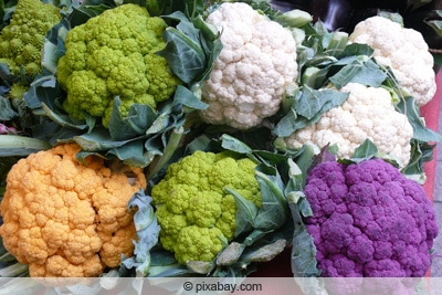 Blumenkohl - verschiedene Farben