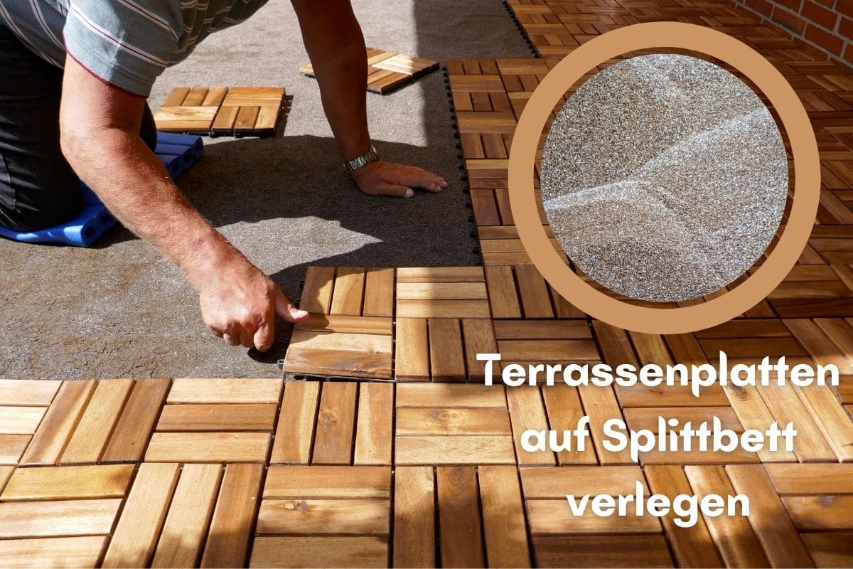 Terrassenplatten verlegen