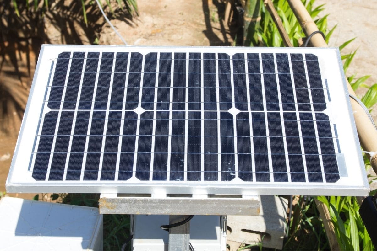 Photovoltaikanlage im Garten