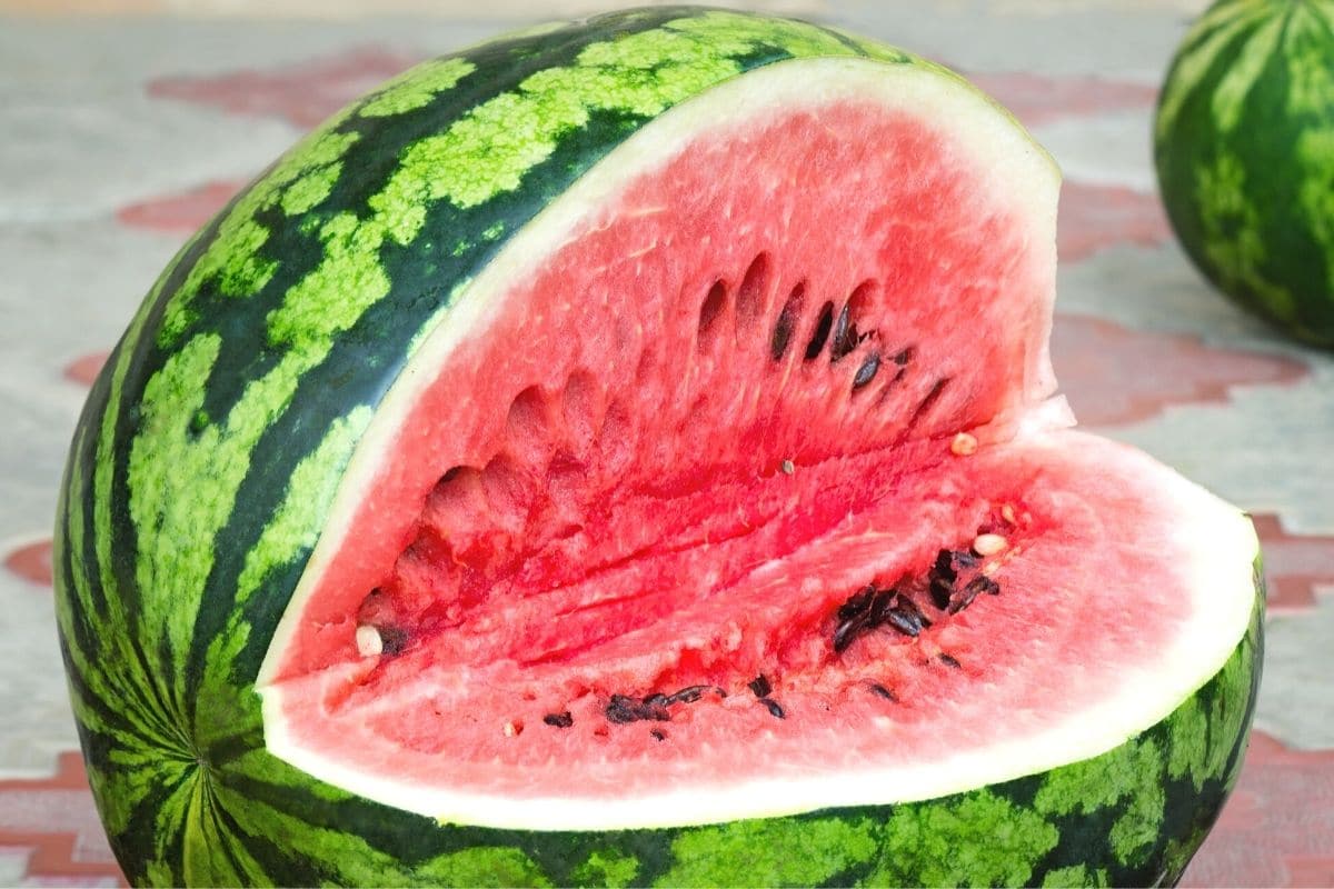 Aufgeschnittene Wassermelone