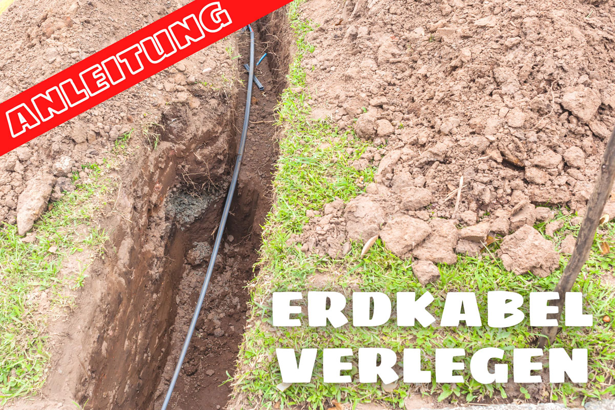 Erdkabel im Garten verlegen 10 Schritte Anleitung Gartenrat.de