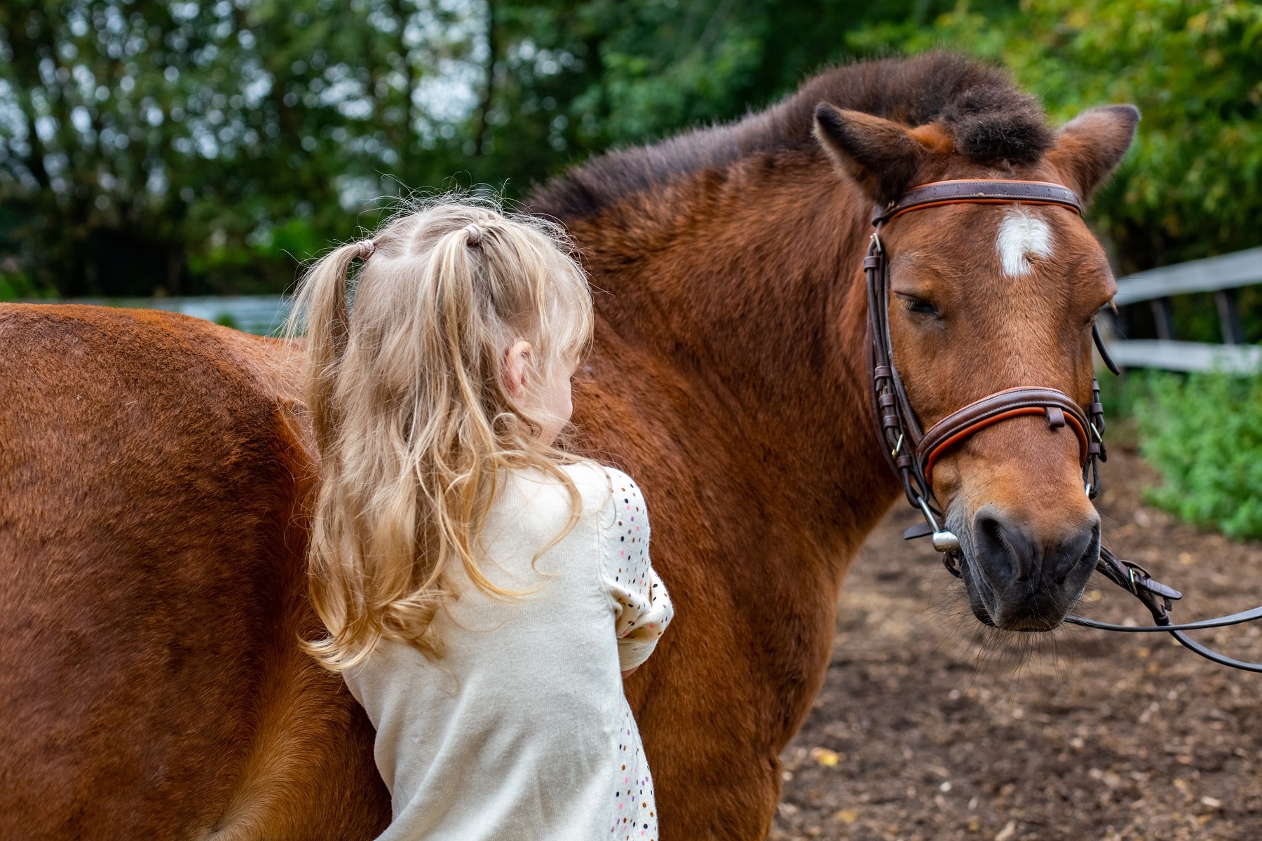 Mädchen mit Pony