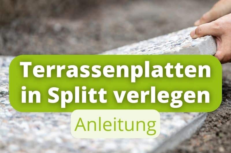 Terrassenplatten in Splitt verlegen